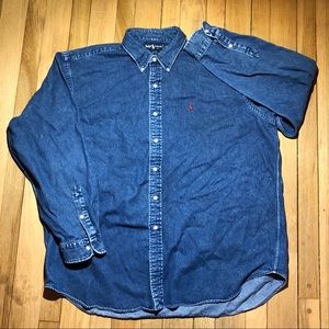 Polo Ralph Lauren denim collard shirt
